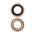 Back Camera Lens For iPhone 6 / 6S (Real Sapphire) (Premium) (Gold) (10 Pack)
