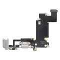 Charging Port Flex Cable For iPhone 6S Plus (Aftermarket) (Silver)
