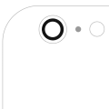 Back Camera Lens (Glass Only) With Adhesive For iPhone 6 Plus / 6S Plus (Real Sapphire) (Premium) (All Colors) (10 Pack)