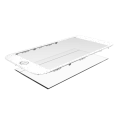 2 in 1 (Front Glass + Frame Pre-Installed) For iPhone 6S Plus (White) (2 Pack)