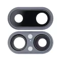 Back Camera Lens With Bracket & Bezel For iPhone 8 Plus (Real Sapphire) (Premium) (Space Gray) (10 Pack)