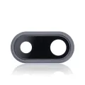 Back Camera Lens With Bracket & Bezel For iPhone 8 Plus (Real Sapphire) (Premium) (Space Gray) (10 Pack)