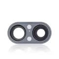 Back Camera Lens With Bracket & Bezel For iPhone 8 Plus (Real Sapphire) (Premium) (Space Gray) (10 Pack)
