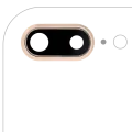 Back Camera Lens With Bracket & Bezel For iPhone 8 Plus (Real Sapphire) (Premium) (Gold) (10 Pack)