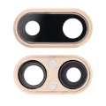 Back Camera Lens With Bracket & Bezel For iPhone 8 Plus (Real Sapphire) (Premium) (Gold) (10 Pack)
