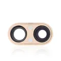 Back Camera Lens With Bracket & Bezel For iPhone 8 Plus (Real Sapphire) (Premium) (Gold) (10 Pack)