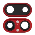 Back Camera Lens With Bracket & Bezel For iPhone 8 Plus (Real Sapphire) (Premium) (Red) (10 Pack)