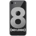 Back Cover Glass With Back Camera Lens For iPhone 8 (No Logo) (Space Gray)