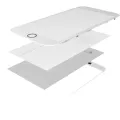 4 in 1 (Front Glass + Frame + Polarizer + OCA Pre-Installed) For iPhone 8 (2 Pack) (White)