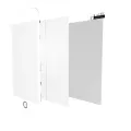 4 in 1 (Front Glass + Frame + Polarizer + OCA Pre-Installed) For iPhone 8 (2 Pack) (White)