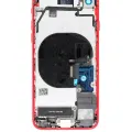 Back Housing With Small Components Pre-Installed For iPhone 8 (No Logo) (Aftermarket Plus) (Red)