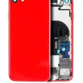 Back Housing With Small Components Pre-Installed For iPhone 8 (No Logo) (Aftermarket Plus) (Red)