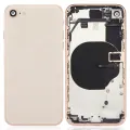 Back Housing With Small Components Pre-Installed For iPhone 8 (No Logo) (Aftermarket Plus) (Gold)