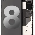 Back Housing W/ Small Parts For iPhone 8 (Used OEM Pull: Grade A) (Space Gray)