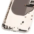 Back Housing W/ Small Components Pre-Installed For iPhone 8 (Used OEM Pull: Grade C) (Silver)