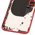 Back Housing W/ Small Components Pre-Installed For iPhone 8 (Used OEM Pull: Grade C) (Red)