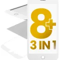 OCA Master 3-in-1 (Front Glass + Frame + OCA Pre-Installed) For iPhone 8 Plus (White) (2 Pack)