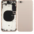 Задній корпус із передустановленими компонентами для iPhone 8 Plus (без логотипу) (Aftermarket Plus) (золотий)