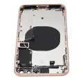Задній корпус із передустановленими компонентами для iPhone 8 Plus (без логотипу) (Aftermarket Plus) (золотий)