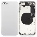 Back Housing With Small Components Pre-Installed For iPhone 8 Plus (No Logo) (Aftermarket Plus) (Silver)