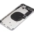 Back Housing With Small Components Pre-Installed For iPhone 8 Plus (No Logo) (Aftermarket Plus) (Silver)