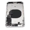 Back Housing With Small Components Pre-Installed For iPhone 8 Plus (No Logo) (Aftermarket Plus) (Silver)
