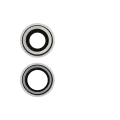 Back Camera Lens With Bracket & Bezel For iPhone 12 / 12 Mini (Real Sapphire) (Premium) (White)