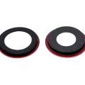 Back Camera Lens With Bracket & Bezel For iPhone 12 / 12 Mini (Real Sapphire) (Premium) (Red)