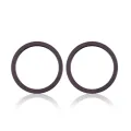Back Camera Bezel Ring Only For iPhone 11 / 12 / 12 Mini (Black) (2 Piece Set) (10 Pack)