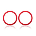 Back Camera Bezel Ring Only For iPhone 11 / 12 / 12 Mini (Red) (2 Piece Set) (10 Pack)
