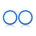 Back Camera Bezel Ring Only For iPhone 12 / 12 Mini (Blue) (2 Piece Set) (10 Pack)