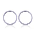 Back Camera Bezel Ring Only For iPhone 11 / 12 / 12 Mini (Purple) (2 Piece Set) (10 Pack)