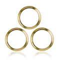 Back Camera Bezel Ring Only For iPhone 12 Pro (Gold) (3 Piece Set) (10 Pack)