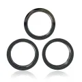 Back Camera Bezel Ring Only For iPhone 12 Pro Max (Graphite) (3 Piece Set) (10 Pack)