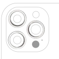 Back Camera Bezel Ring Only For iPhone 12 Pro Max (Silver) (3 Piece Set) (10 Pack)