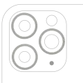 Back Camera Bezel Ring Only For iPhone 11 Pro / 11 Pro Max (Silver) (3 Piece Set) (10 Pack)