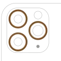 Back Camera Bezel Ring Only For iPhone 11 Pro / 11 Pro Max (Gold) (3 Piece Set) (10 Pack)