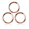 Back Camera Bezel Ring Only For iPhone 11 Pro / 11 Pro Max (Gold) (3 Piece Set) (10 Pack)