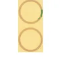 Back Camera Lens (Glass Only) With Adhesive For iPhone 12 / 12 Mini (2 Piece Set) (Aftermarket Plus)