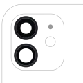 Back Camera Lens With Bracket & Bezel For iPhone 12 / 12 Mini (Aftermarket Plus) (Black)