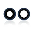 Back Camera Lens With Bracket & Bezel For iPhone 12 / 12 Mini (Aftermarket Plus) (Blue)
