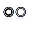 Back Camera Lens With Bracket & Bezel For iPhone 12 / 12 Mini (Aftermarket Plus) (Blue)
