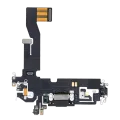 Шлейф зарядки для iPhone 12 / 12 Pro (Aftermarket Plus) (графітовий)