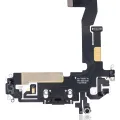 Шлейф зарядки для iPhone 12 / 12 Pro (Aftermarket Plus) (графітовий)
