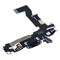 Шлейф зарядки для iPhone 12 / 12 Pro (Aftermarket Plus) (графітовий)