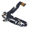Шлейф зарядки для iPhone 12 / 12 Pro (Aftermarket Plus) (графітовий)