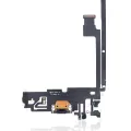 Шлейф зарядки для iPhone 12 Pro Max (Aftermarket Plus) (графітовий)
