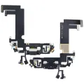 Шлейф зарядки для iPhone 12 Mini (Aftermarket Plus) (чорний)
