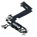 Шлейф зарядки для iPhone 12 Mini (Aftermarket Plus) (чорний)