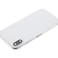Back Housing With Small Components Pre-Installed For iPhone X (No Logo) (Aftermarket Plus) (Silver)
